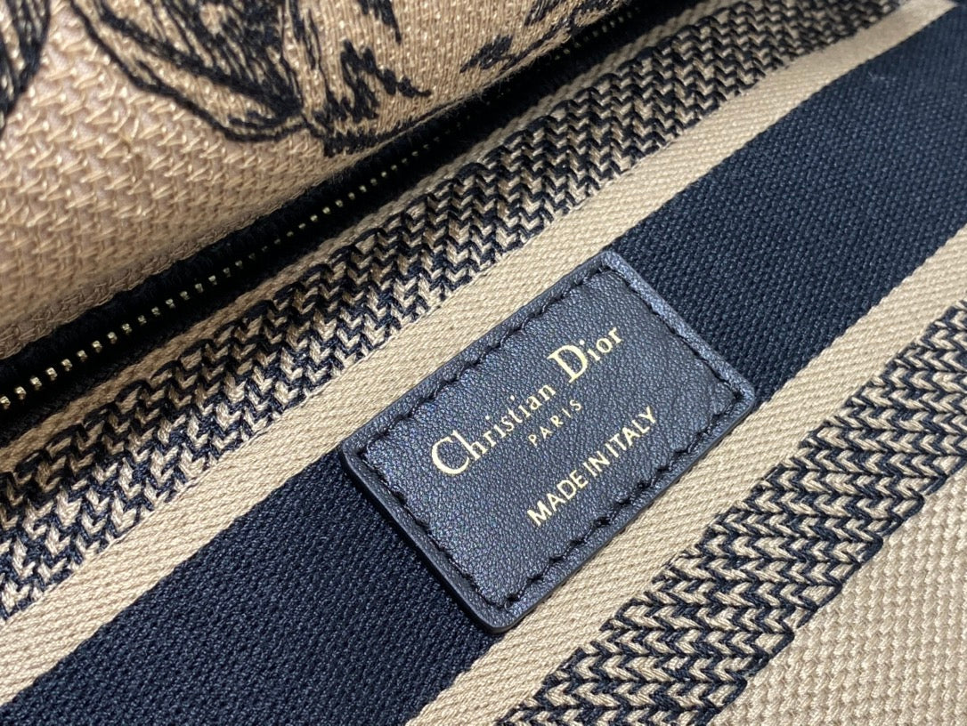 Embroidered Canvas Tote Bag
