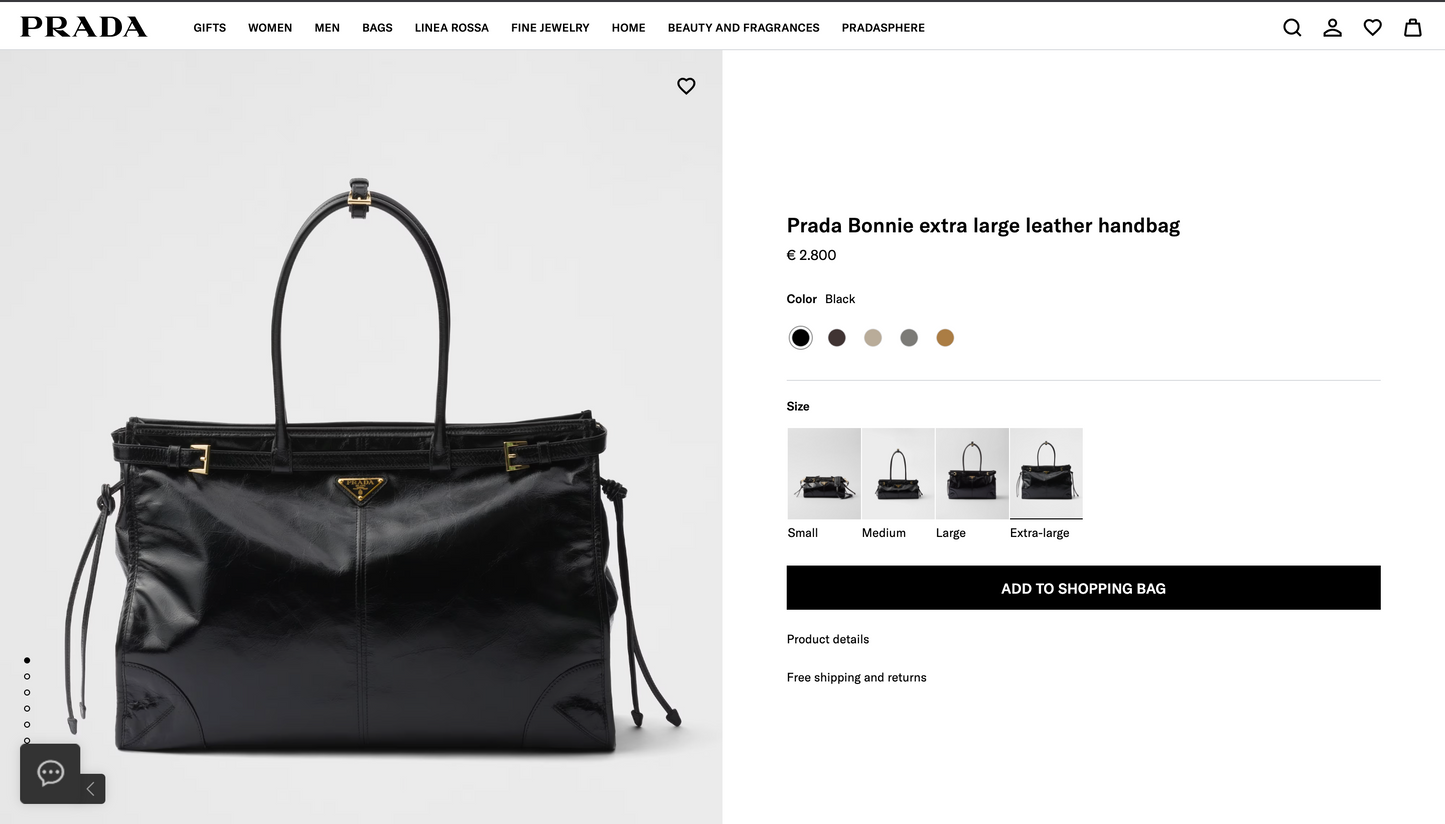 Bonnie Extra Large Leather Handbag