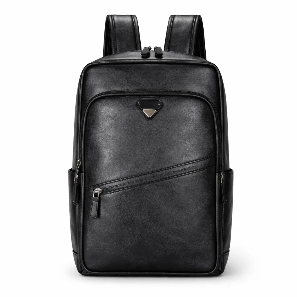 Men's Real Leather Backpack - Survival