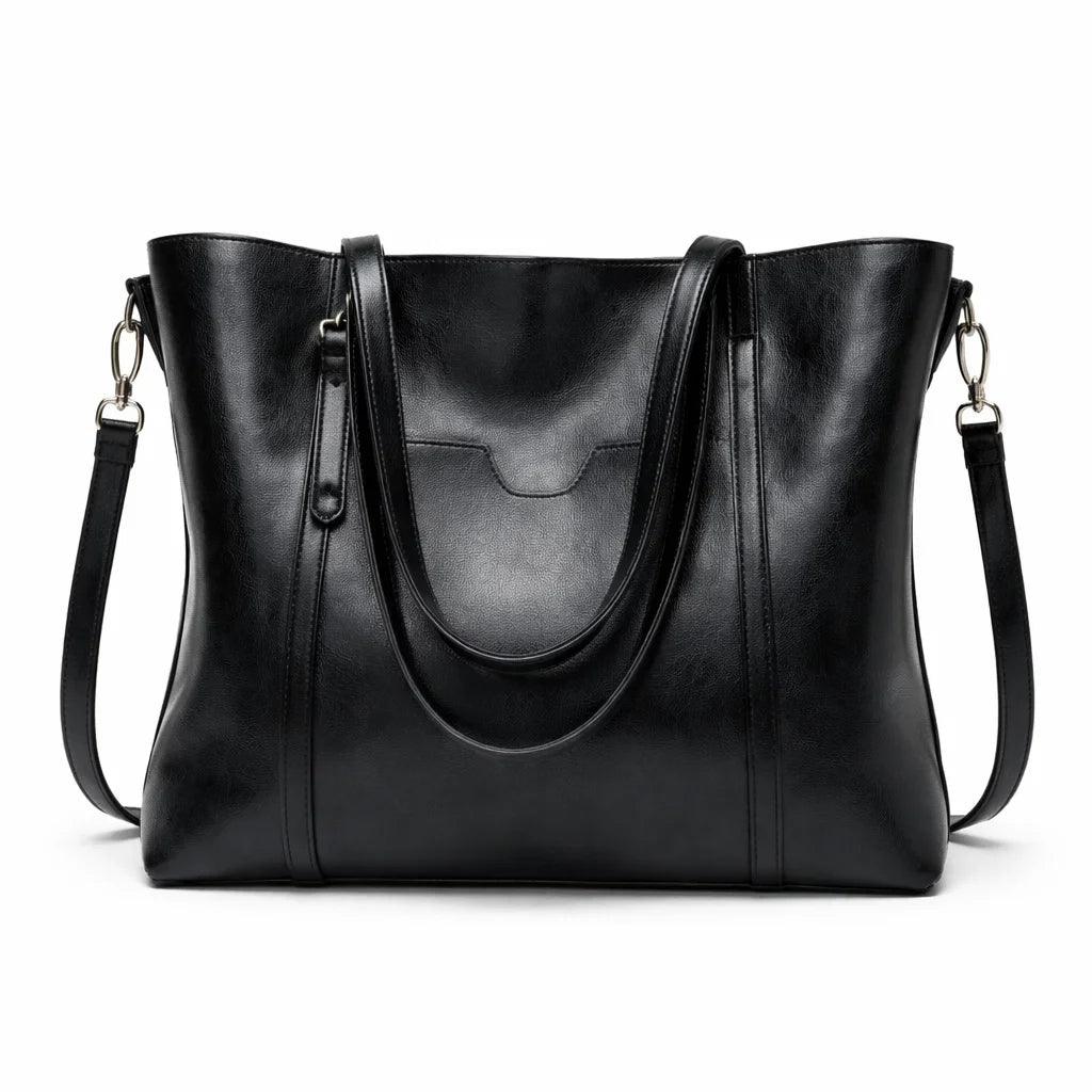Women's Genuine Leather Messenger Bag - Elegant Woman