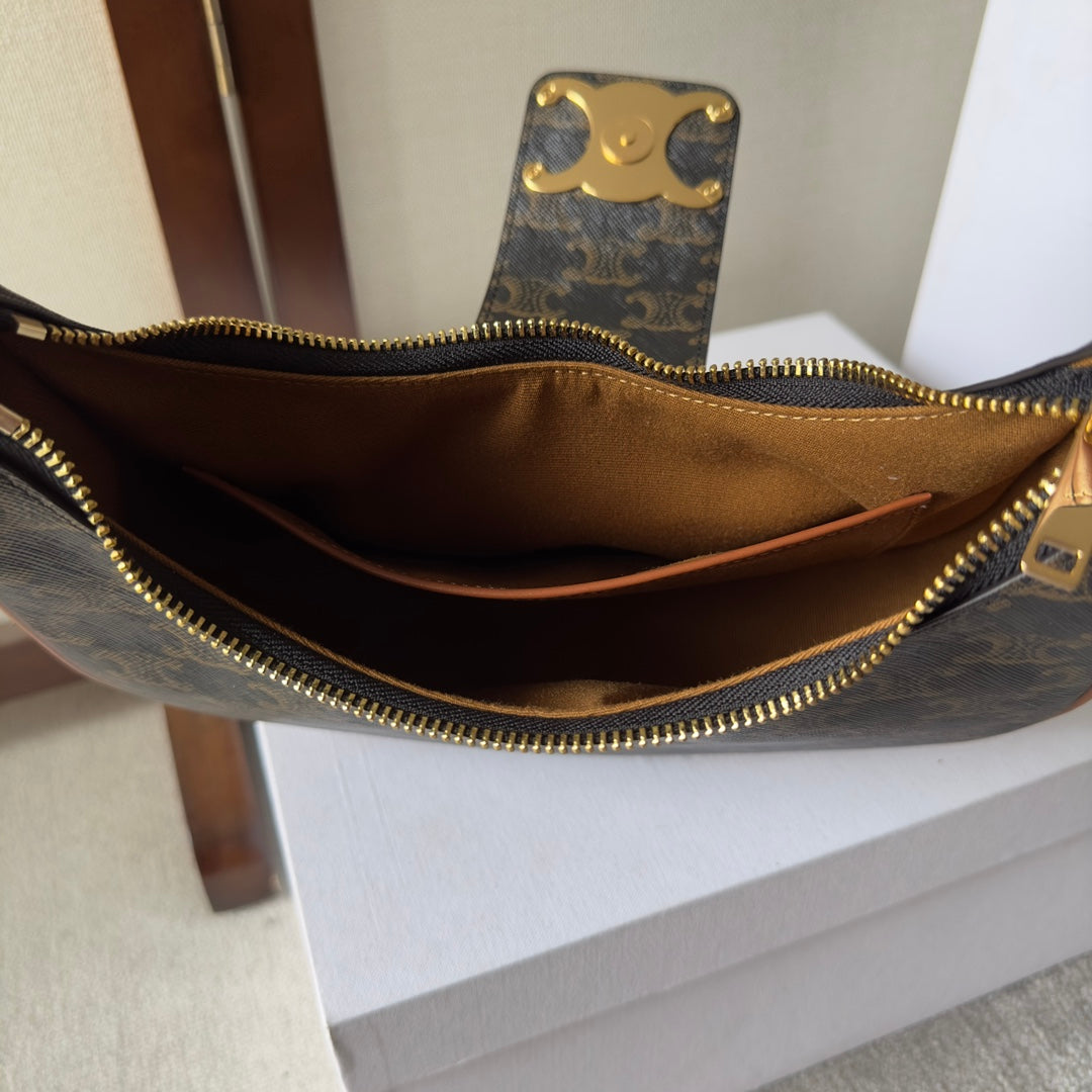 Ava Triomphe Canvas Underarm Bag