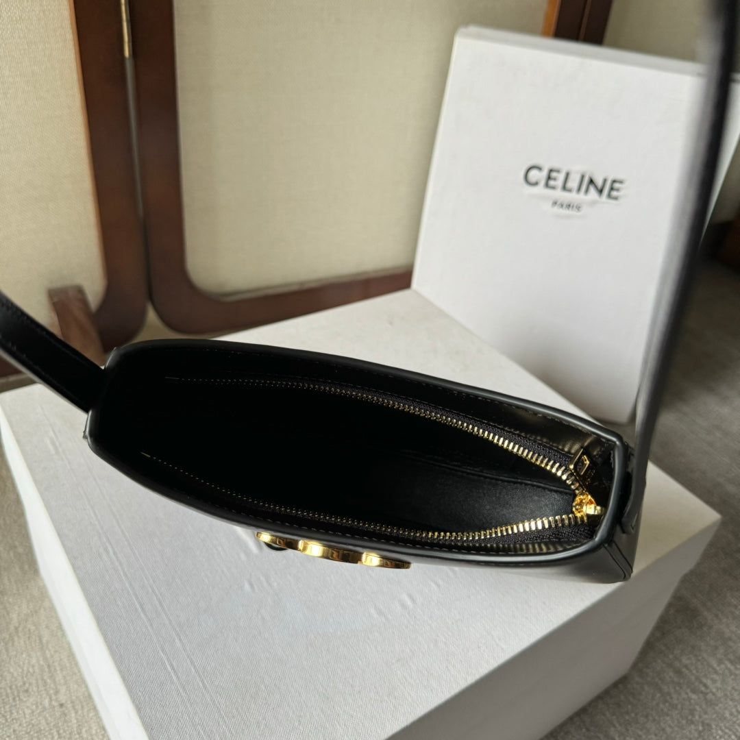 Tilly Medium Glossy Calfskin Leather Handbag
