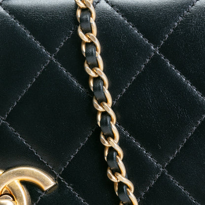 CHANEL Small Perfect Fit Flap Bag - Shiny Black
