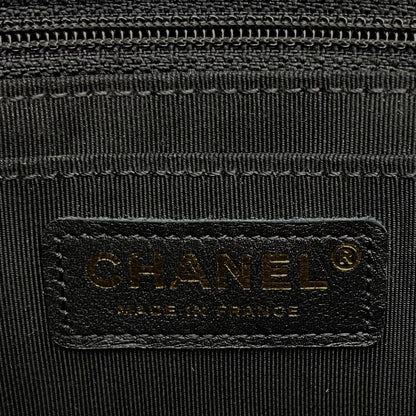 CHANEL Calfskin Quilted Bolero De Chanel Flap Bag Black