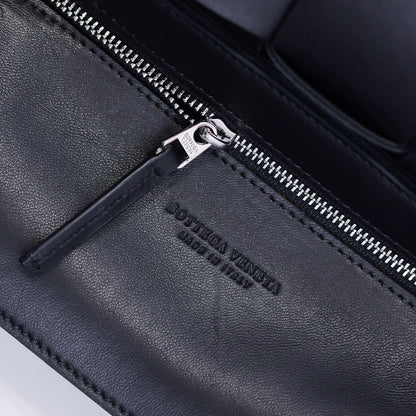 Cassette-Style Woven Shoulder Bag
