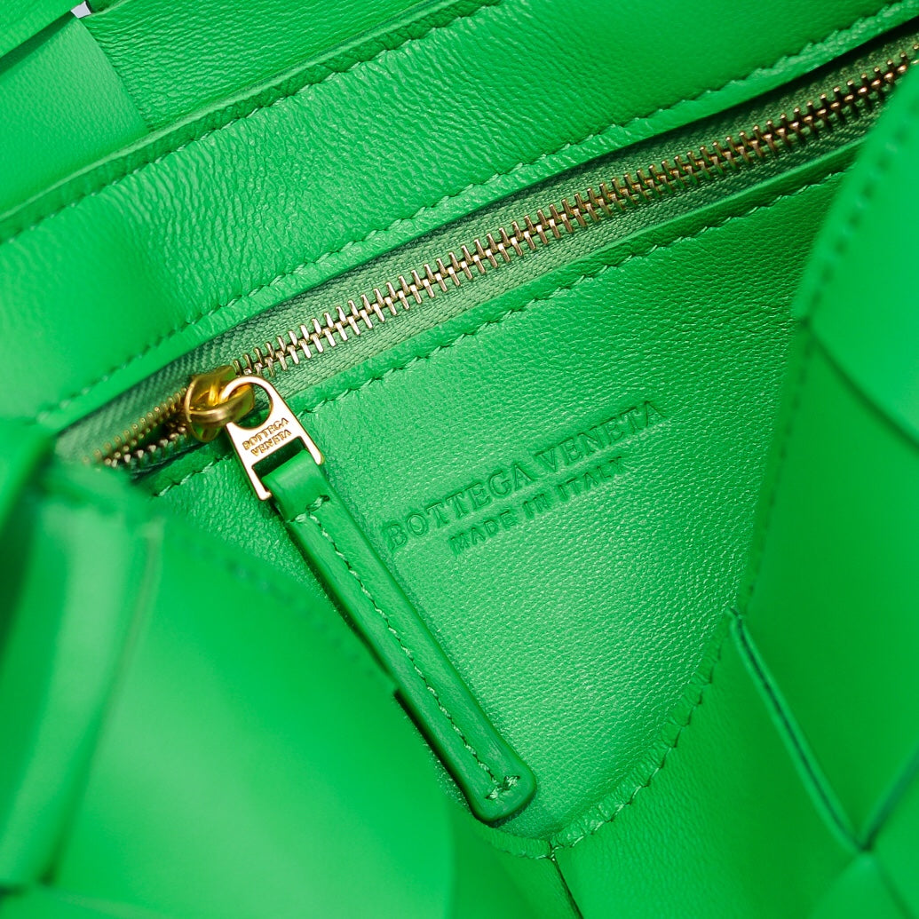 Cassette-Style Woven Shoulder Bag