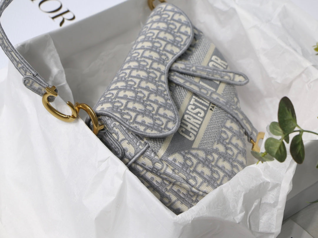 Saddle Oblique Canvas Bag