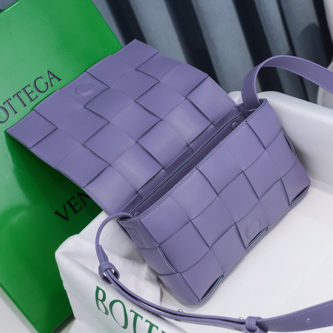 Cassette-Style Woven Shoulder Bag
