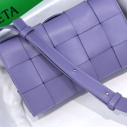 Cassette-Style Woven Shoulder Bag