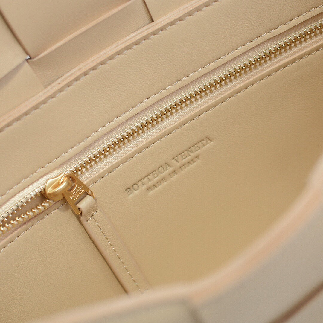 Cassette-Style Woven Shoulder Bag