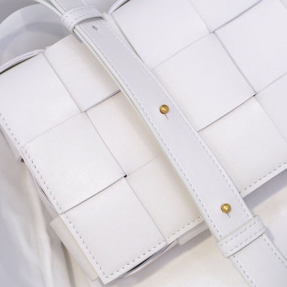 Cassette-Style Woven Shoulder Bag