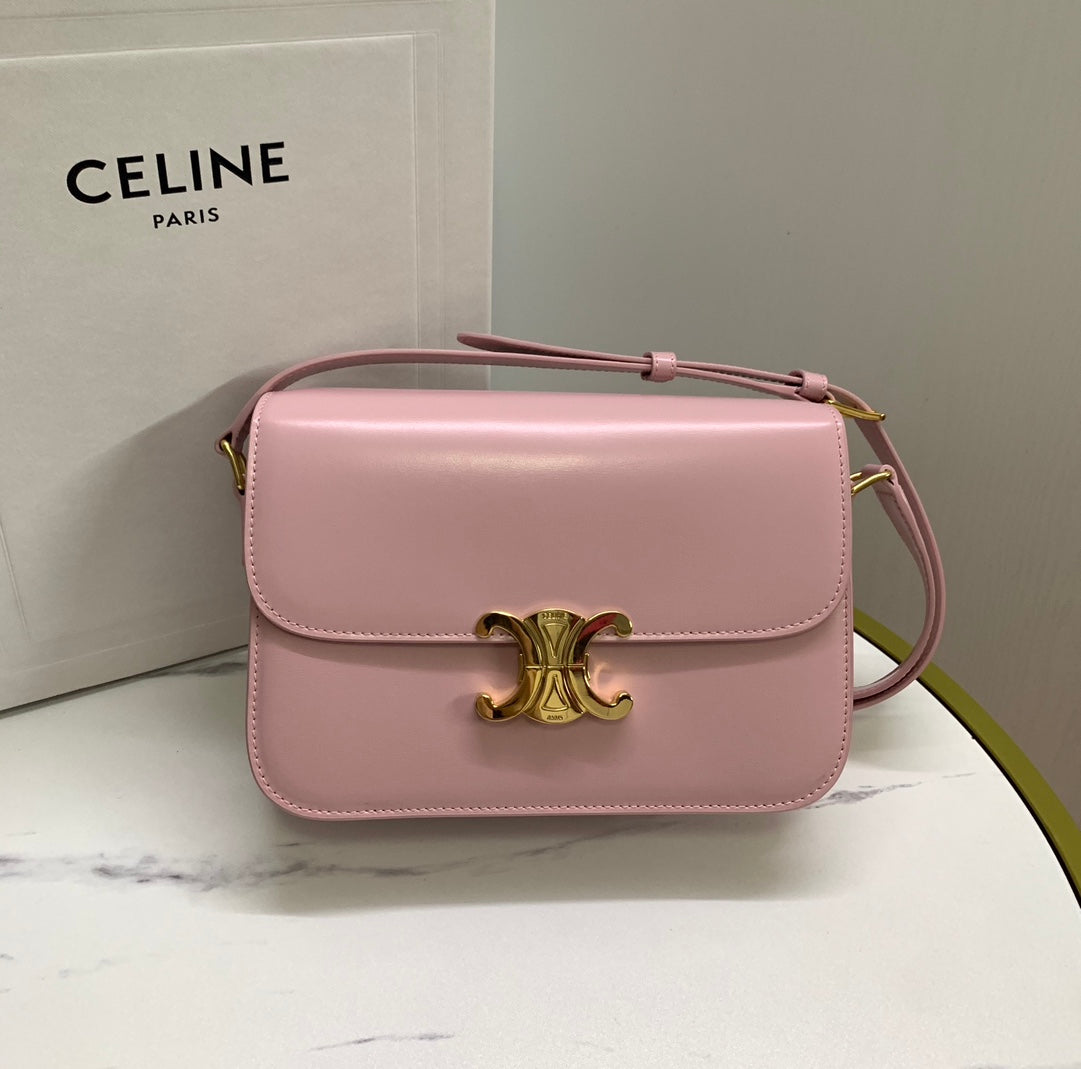 Triomphe Calfskin Shoulder Bag