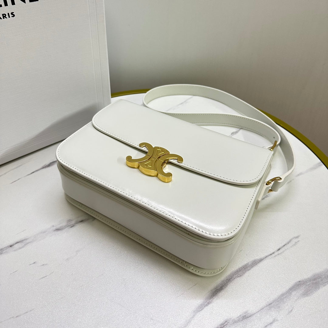 Triomphe Calfskin Shoulder Bag