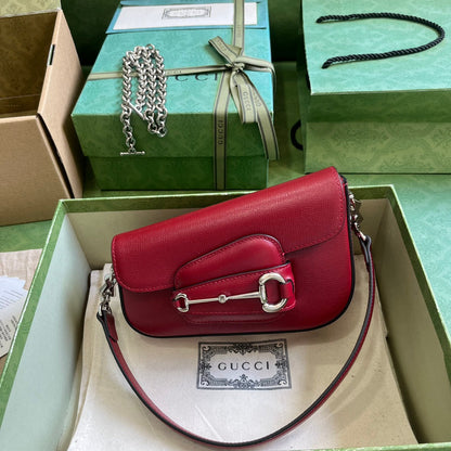 Horsebit 1955 Leather Mini Chain Shoulder Bag
