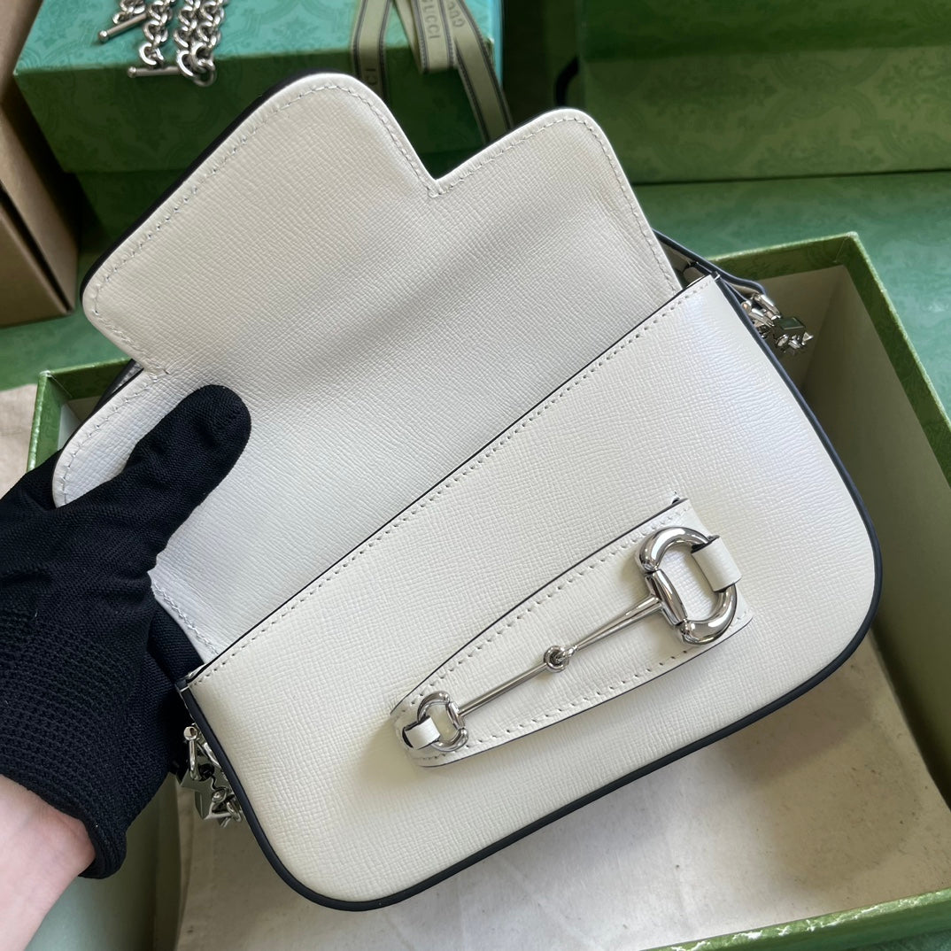 Horsebit 1955 Leather Mini Chain Shoulder Bag