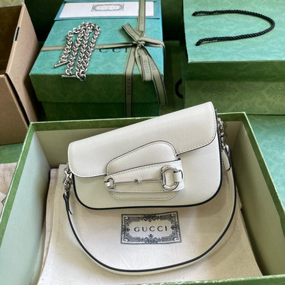 Horsebit 1955 Leather Mini Chain Shoulder Bag