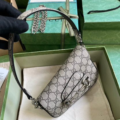 Horsebit 1955 Leather Mini Chain Shoulder Bag