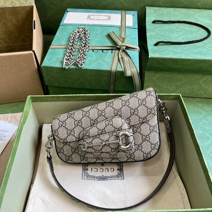 Horsebit 1955 Leather Mini Chain Shoulder Bag
