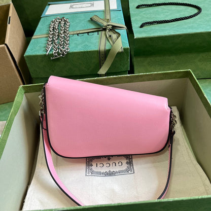 Horsebit 1955 Leather Mini Chain Shoulder Bag