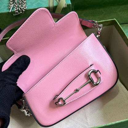 Horsebit 1955 Leather Mini Chain Shoulder Bag