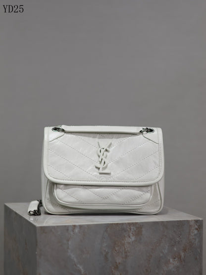 Niki Medium Patent Leather Shoulder Bag