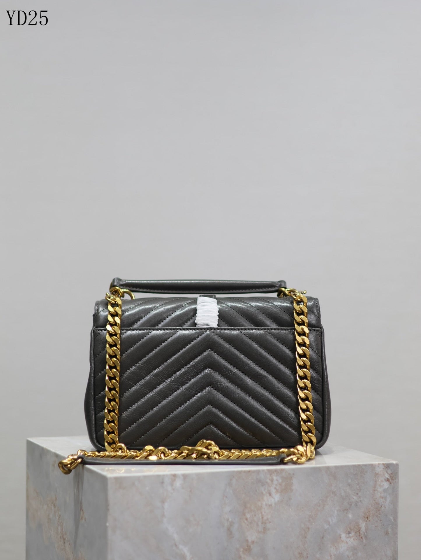 Quilted Leather Collage Bag