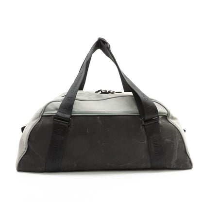 Chanel Boston Bag Nylon Gray