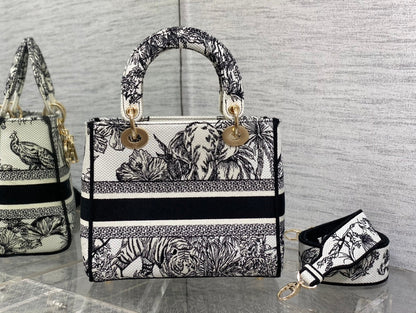 Embroidered Canvas Tote Bag