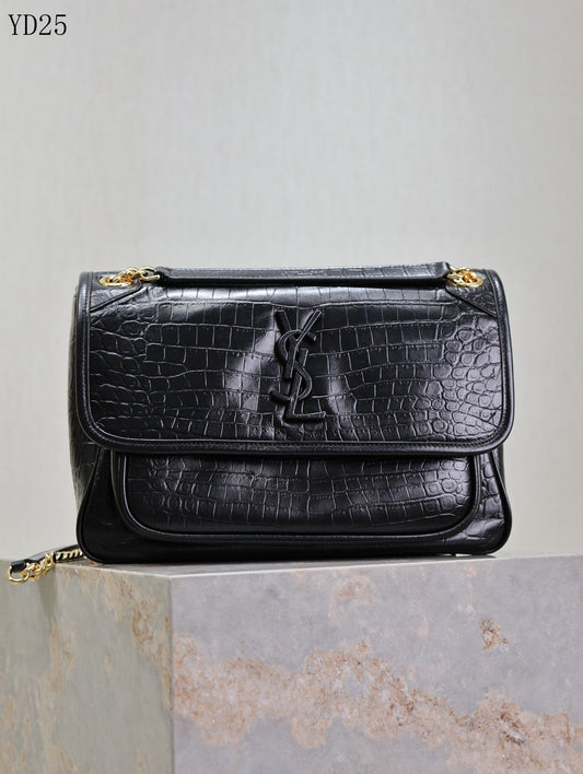 Niki Crocodile Leather Bag