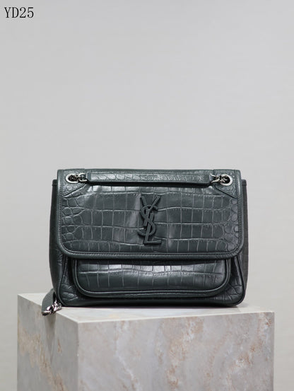 Niki Crocodile Leather Bag