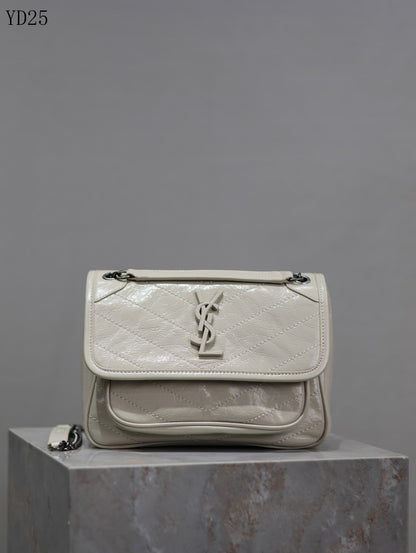 Niki Medium Patent Leather Shoulder Bag