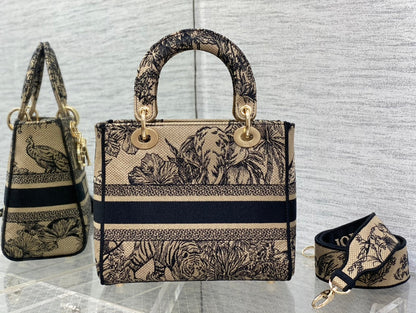 Embroidered Canvas Tote Bag