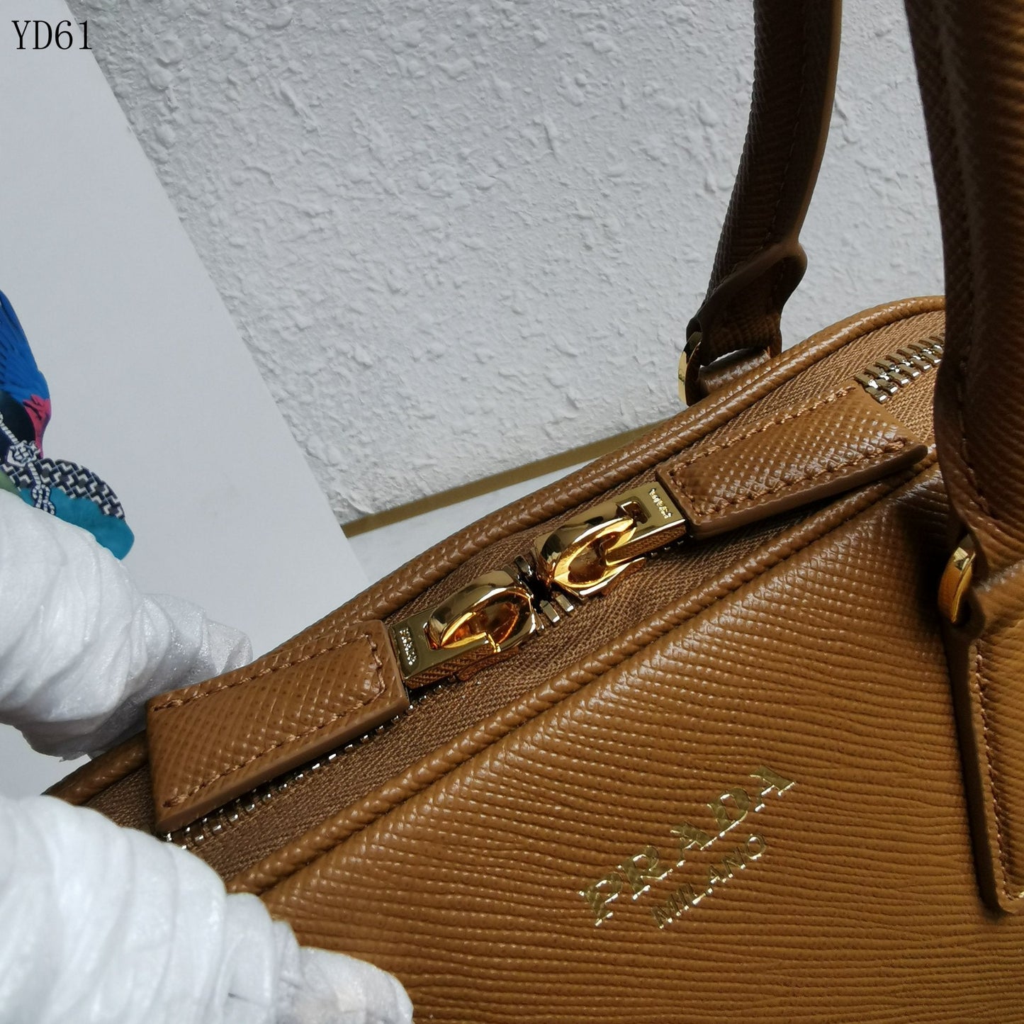 Saffiano Leather Top Handle Bag 32cm