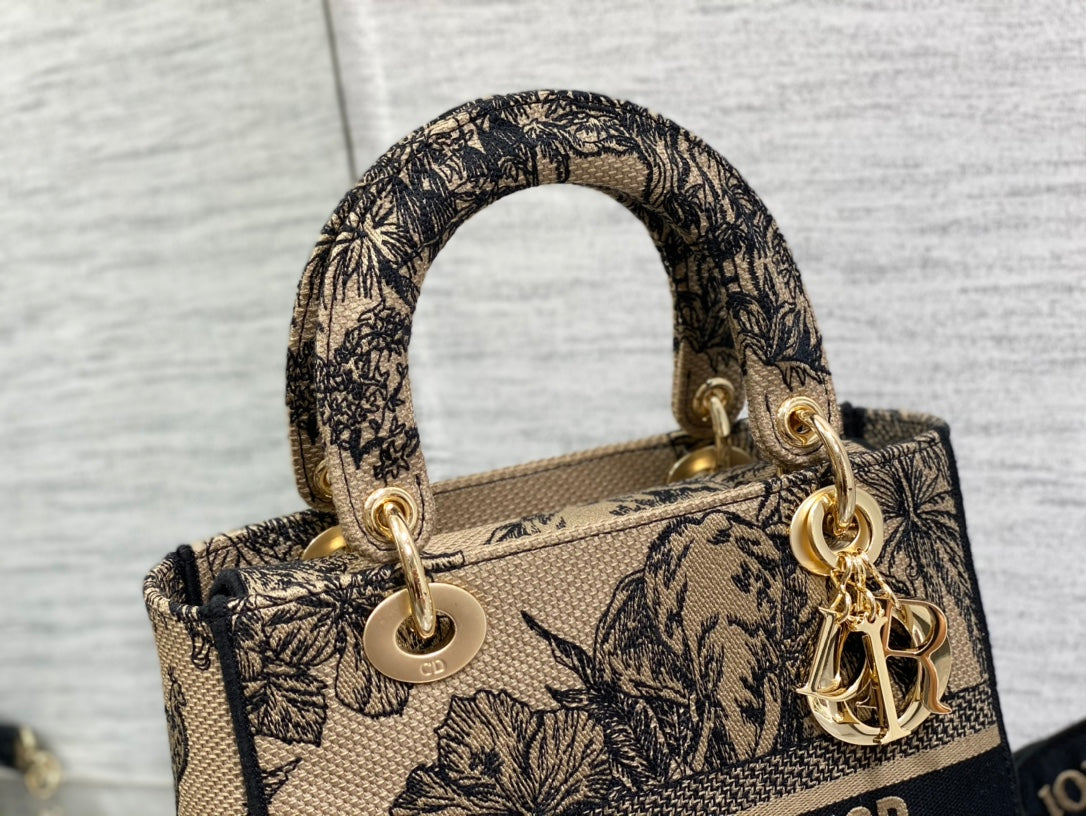 Embroidered Canvas Tote Bag