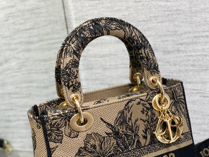 Embroidered Canvas Tote Bag