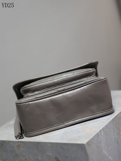 Niki Medium Patent Leather Shoulder Bag