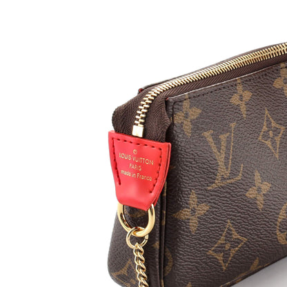Louis Vuitton Mini Pochette Accessoires Limited Edition Vivienne Xmas Monogram Canvas