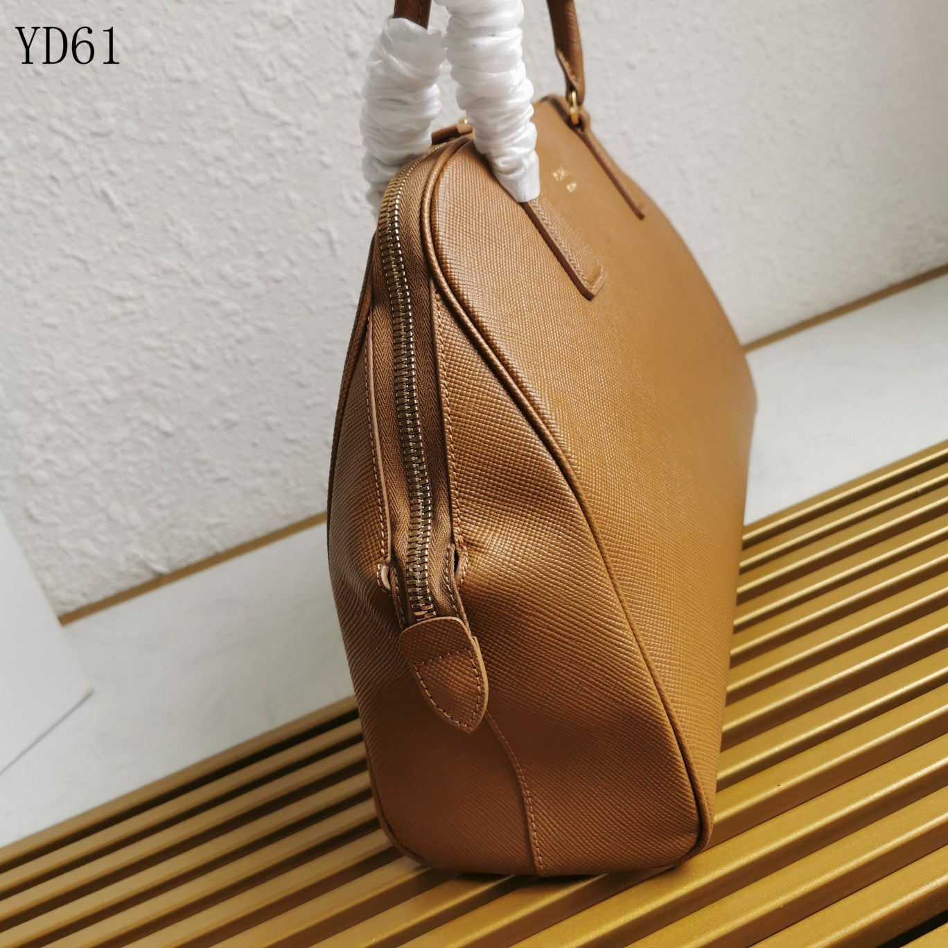 Saffiano Leather Top Handle Bag