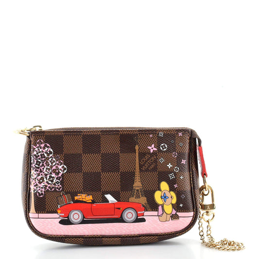 Louis Vuitton Mini Pochette Accessoires Limited Edition Vivienne Xmas Monogram Canvas