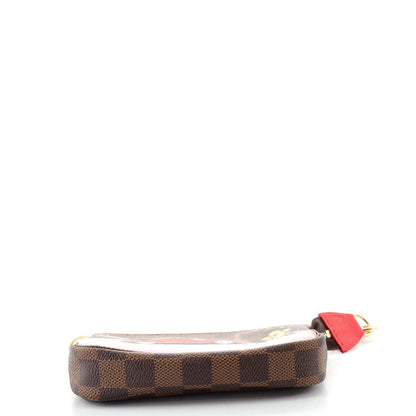 Louis Vuitton Mini Pochette Accessoires Limited Edition Vivienne Xmas Monogram Canvas
