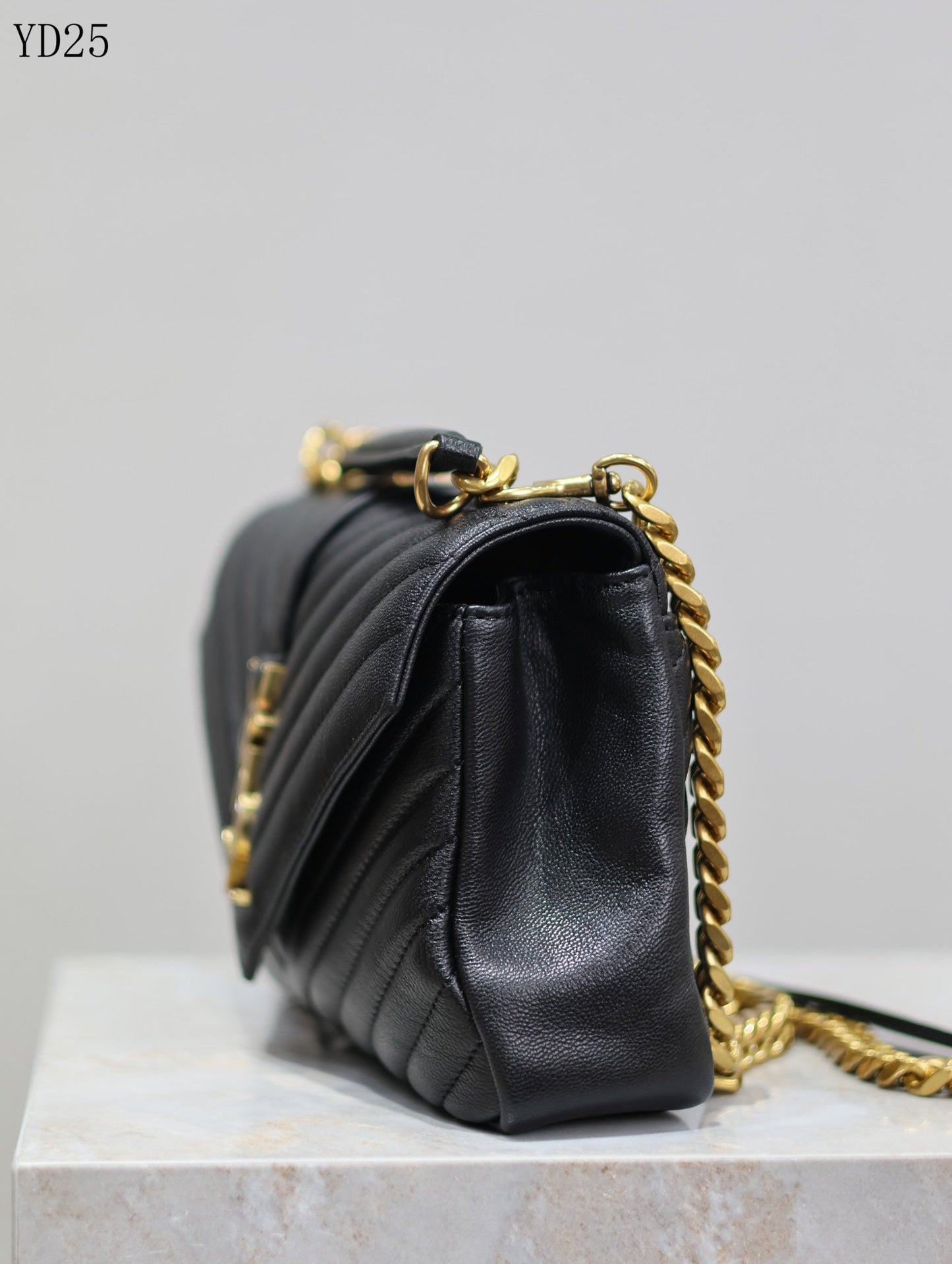 Quilted Leather Collage Bag