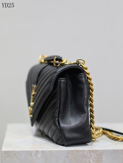 Quilted Leather Collage Bag