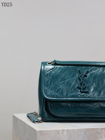 Niki Medium Patent Leather Shoulder Bag