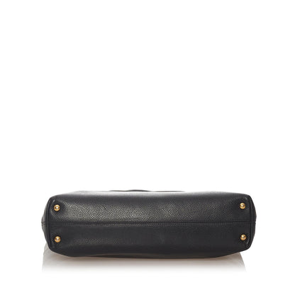 Chanel CC Caviar Leather Tote Bag
