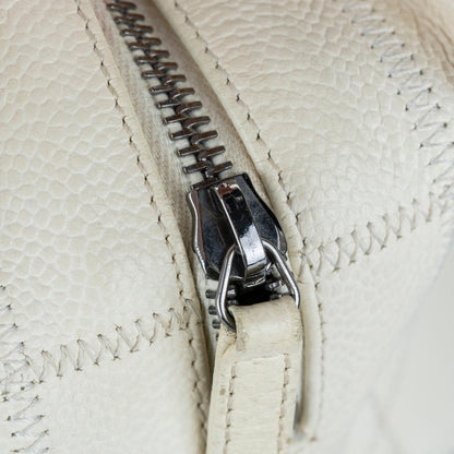 Chanel Choco Bar Caviar Leather Shoulder Bag