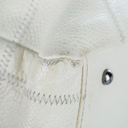 Chanel Choco Bar Caviar Leather Shoulder Bag
