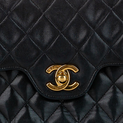Chanel Classic Medium Lambskin Leather Double Flap Bag