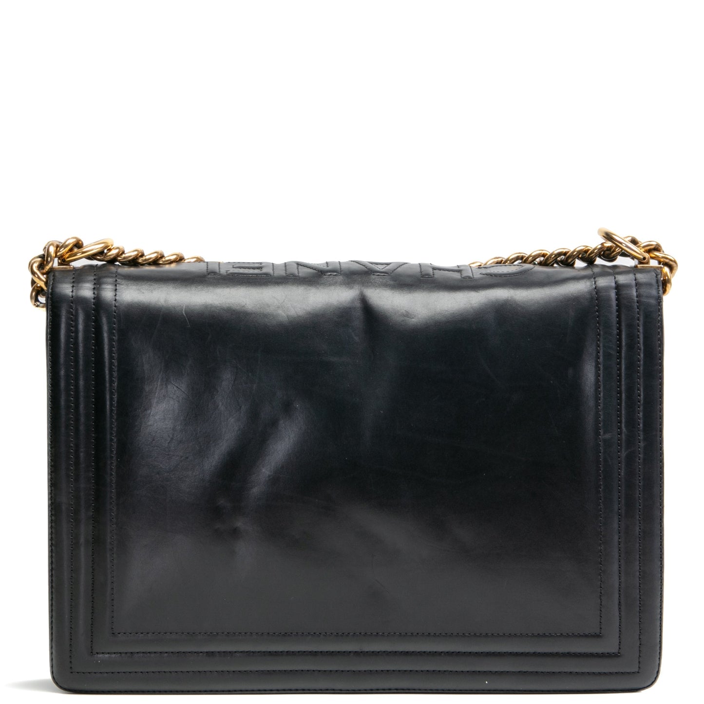 CHANEL Large Original Clasp Boy Bag- Black