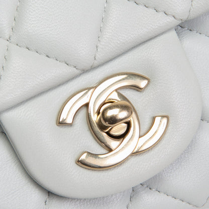 CHANEL Rectangular Mini Flap - Greyish Blue