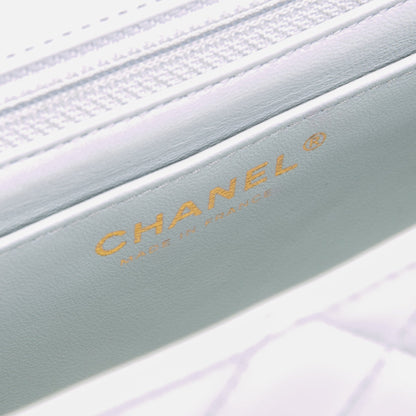 CHANEL Rectangular Mini Flap - Greyish Blue